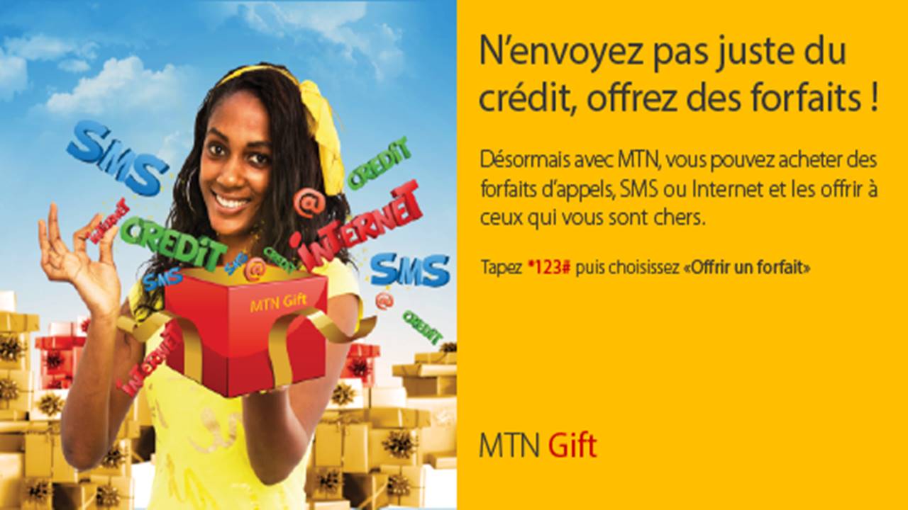 Étapes pour offrir des données sur MTN Cameroun (envoi/transfert) à des amis et à des proches