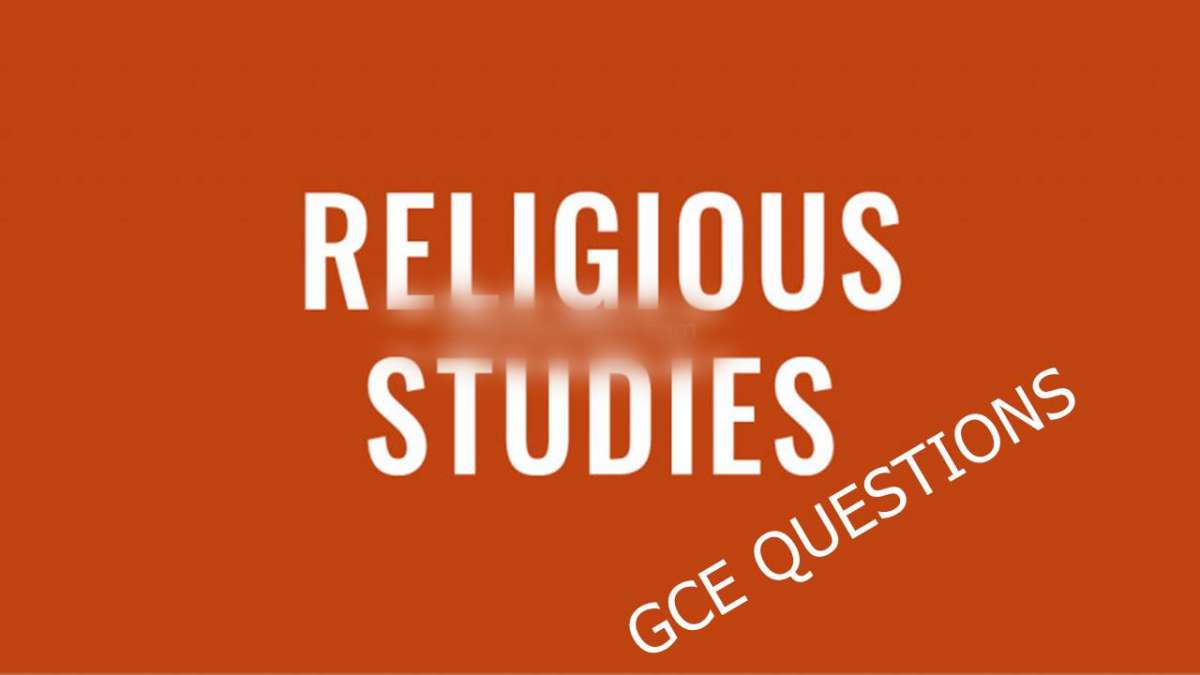 GCE A-Level Religious Studies