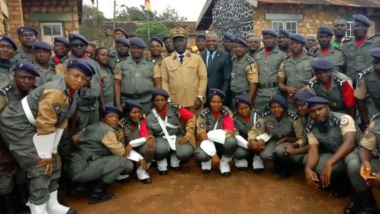 Customs officers in Cameroon