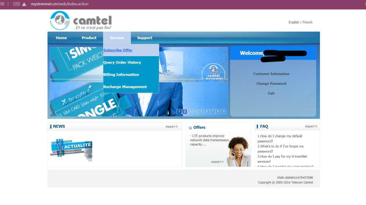 Subscribe to Camtel Bundles