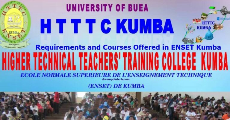 Requirements and Courses Offered in ENSET Kumba