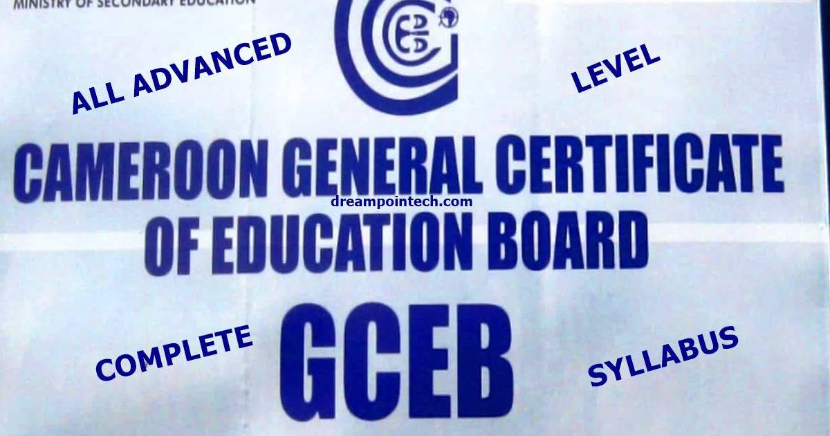 Download All Cameroon GCE Board A-Level Syllabus PDF