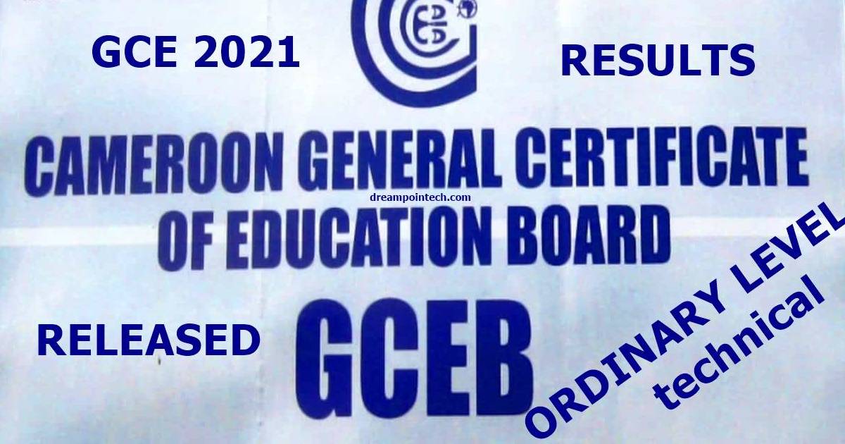 Cameroon GCE Ordinary Level TVE Technical Results PDF