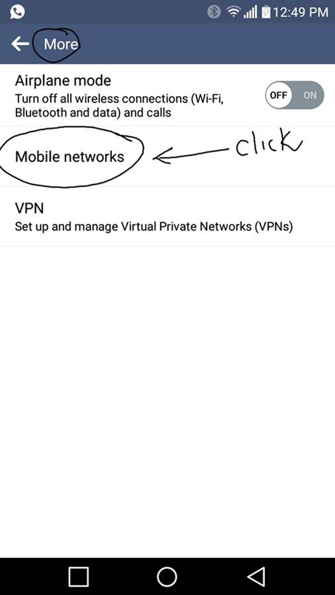 Appuyez sur l'icône Paramètres