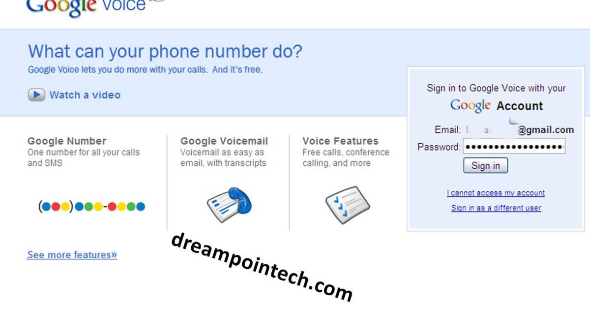 The features of Google Voice
