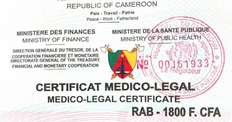 Sample Medico Legal Certificate